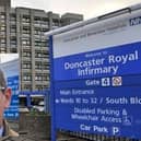 Doncaster Royal Infirmary and (inset) MP Nick Fletcher.