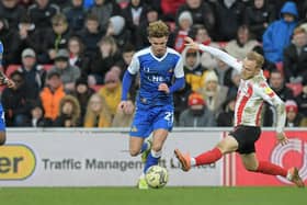 Josh Martin on the ball against Sunderland. Picture: Howard Roe/AHPIX