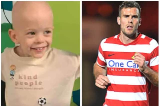 Tommy Spurr's young son is battling a rare form of kidney cancer.
