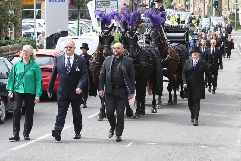 Arriving at the church