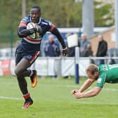 Tyson Lewis in action for Doncaster Knights. Picture: Scott Merrylees