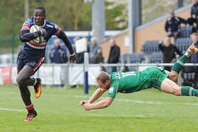 Tyson Lewis in action for Doncaster Knights. Picture: Scott Merrylees
