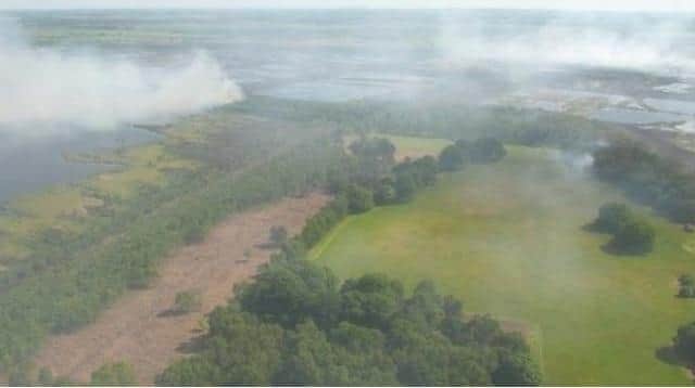 Hatfield Moors fire. Picture: South Yorkshire Fire and Rescue