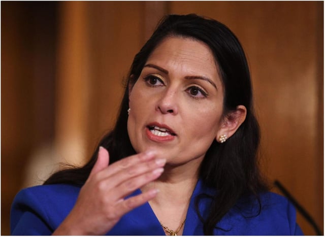 Home Secretary Priti Patel was the subject of a racist video.