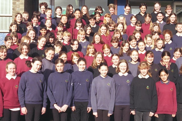 Members of the Tapton school choir who were performing in the Lyceum  Production of Joseph in 2000