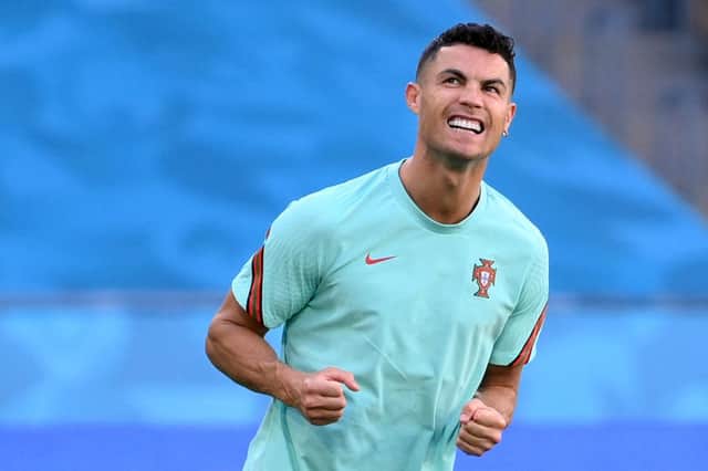 Portugal forward Cristiano Ronaldo. Photo by LLUIS GENE/AFP via Getty Images