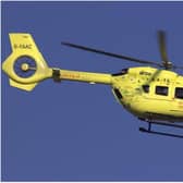 Eyewitnesses have reported two air ambulances at the scene.