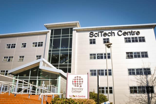 Barnsley College's Sci Tech building was refurbished and reopened in 2021.