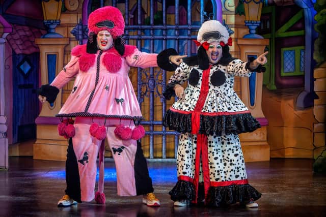 Ben Eagle, left, and Adam Porter Smith play the iconic Ugly Stepsisters. Photo: Robling Photography