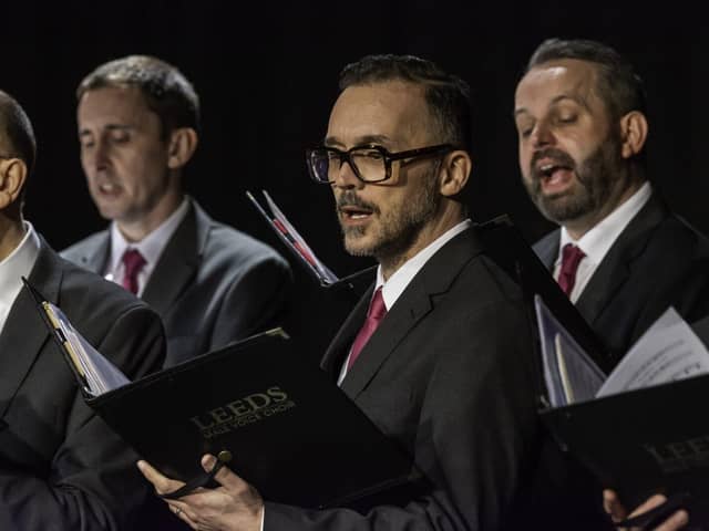 Members of the Leeds Male Voice Choir, who are set to perform in Doncaster