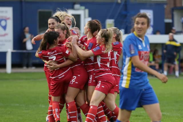 Doncaster Belles are hoping to win promotion to the FAWNL Northern Premier Division. Photo: Julian Barker