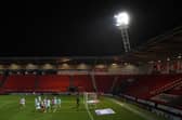 Behind closed doors at the Keepmoat Stadium. Photo: George Wood/Getty Images