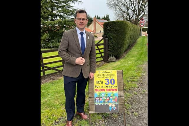 In one post, the Don Valley Conservative MP complained about 20mph speed limits for drivers - and then hit out at speeding drivers breaking the 30mph limit.