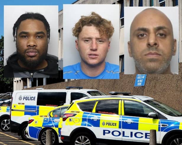 These are the most wanted men in South Yorkshire.