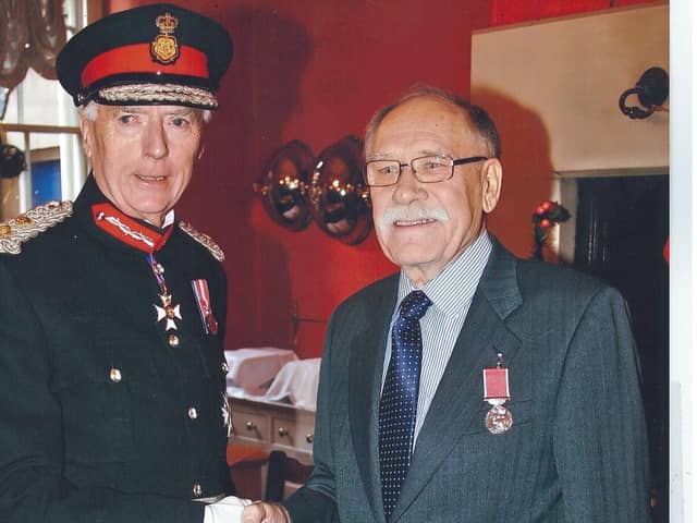 Funeral of Doncaster man who received the BEM for services to city and community. Brian is pictured on the right of this photo.