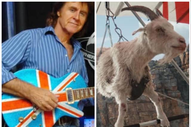Doncaster's John Parr has returned to the charts thanks to the adventures of a hang gliding goat.