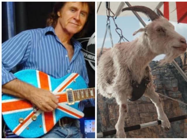 Doncaster's John Parr has returned to the charts thanks to the adventures of a hang gliding goat.