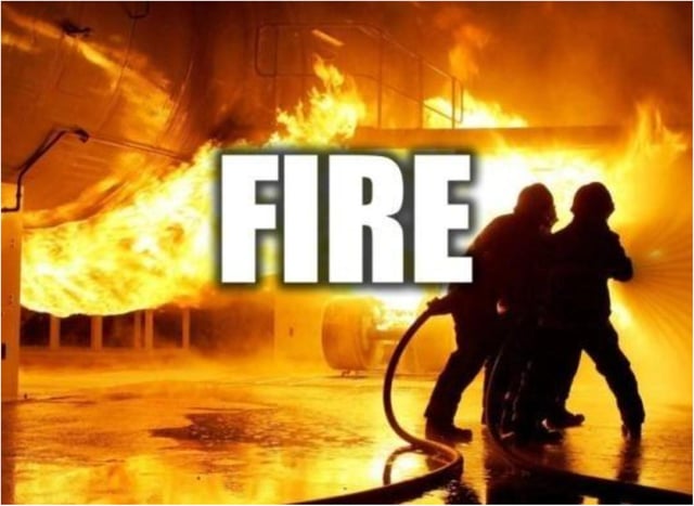 Crews attended a blaze in Thorne overnight.