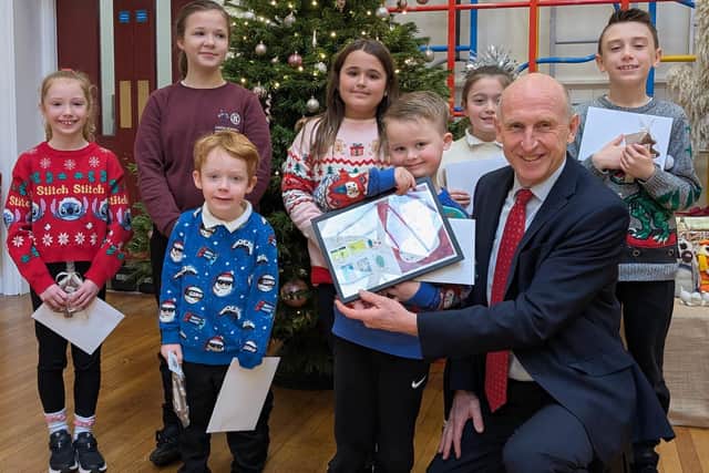 Doncaster MPJohn Healey reveals Christmas card competition winner for 2024.
