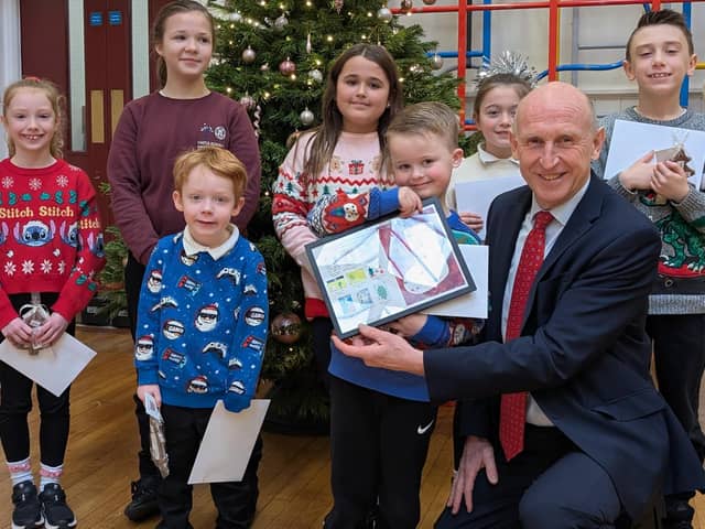 Doncaster MPJohn Healey reveals Christmas card competition winner for 2024.