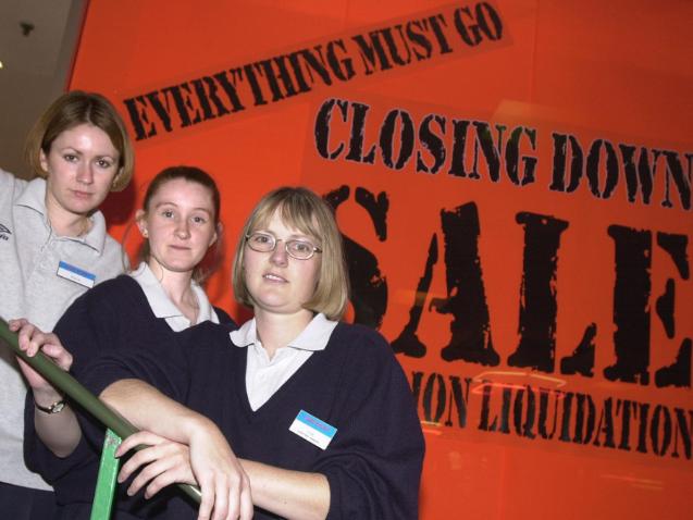 The Doncaster Sugg Sports shop shut down in November 2000.