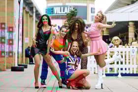 Back to the 90s: The Spice Girls tribute band performed at Lakeside Village as part of the celebration weekend. Pix: Shaun Flannery/shaunflanneryphotography.com