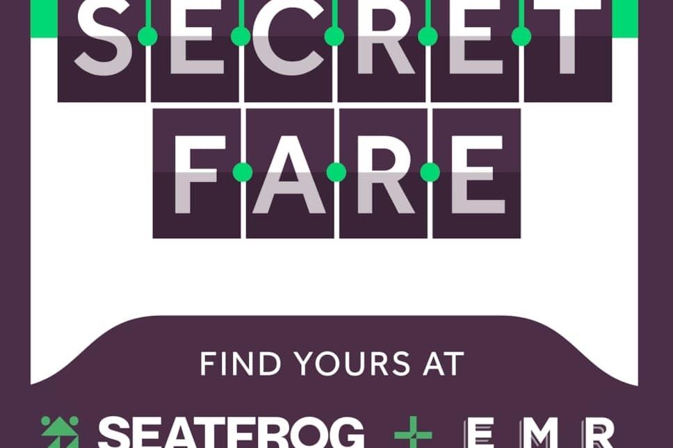 Save up to 50 per cent with rail sevice's new Secret Fare