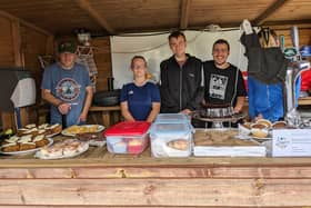 Previous Sporting Futures participants running a pop up café.