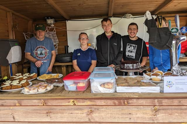 Previous Sporting Futures participants running a pop up café.