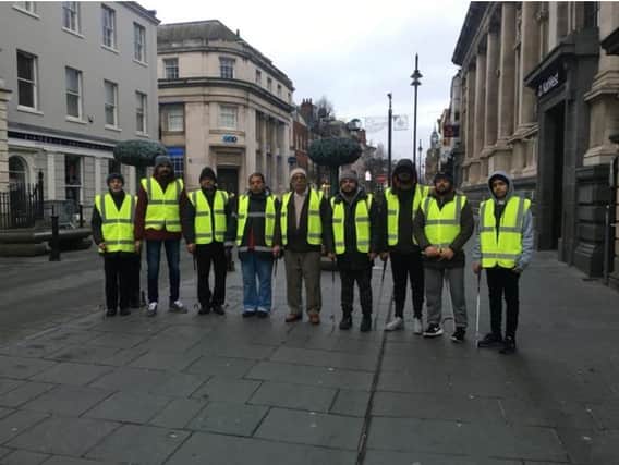 Members of the Ahmadiyya Muslim Association Doncaster took part in voluntary street cleaning last New Year.