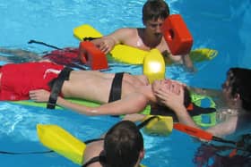 Future lifeguards pictured during training