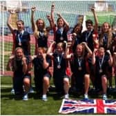 Great Britain deaf women’s football team trials in Doncaster.