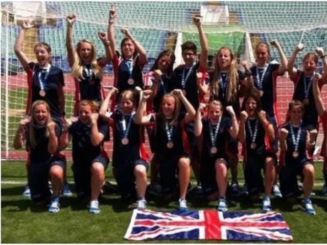 Great Britain deaf women’s football team trials in Doncaster.