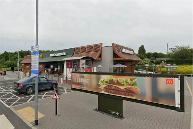 Luke bought the breakfast at the Thorne branch of McDonald's.