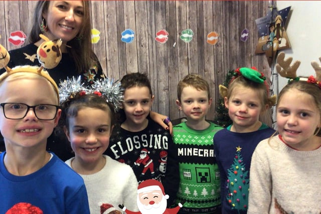 Christmas jumpers at Chapel Primary School
