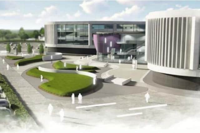 An artist's impression of what the new Waterfront hospital could look like
