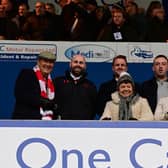 Doncaster Rovers' head of football operations James Coppinger, third from left, with the club's board of directors.