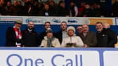Doncaster Rovers' head of football operations James Coppinger, third from left, with the club's board of directors.