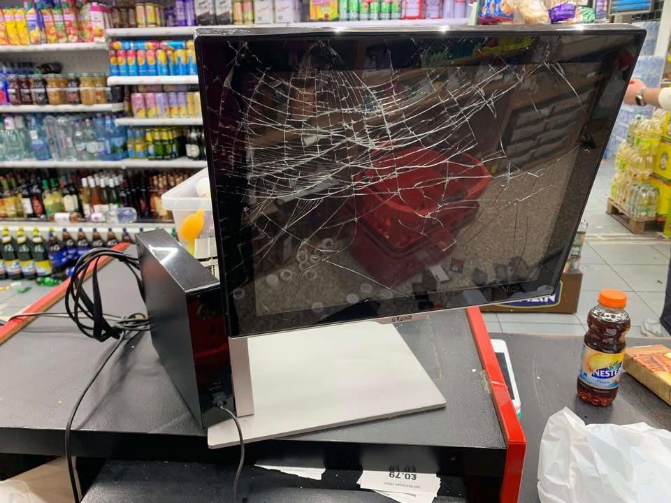 Photos show aftermath of Doncaster shop attack by weapon wielding raider