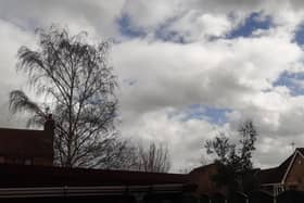 Cloudy and blustery at the moment