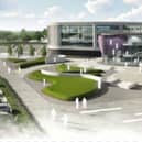 An artist's impression of Doncaster's proposed new hospital.