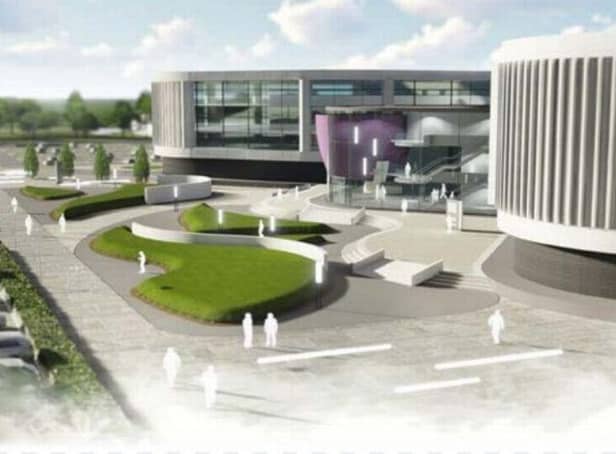 An artist's impression of Doncaster's proposed new hospital.