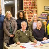 Members of Adwick upon Dearne Parish Council with (standing, centre) Jamilah Hassan of the Banks Group.