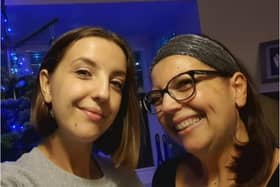 Frederika Roberts (right) with her daughter Hannah who is suffering from long Covid.