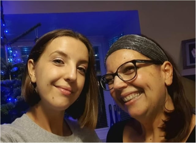 Frederika Roberts (right) with her daughter Hannah who is suffering from long Covid.