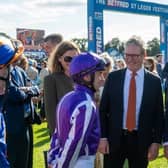 Sir Keir Starmer at Doncaster Racecourse for the St Leger.