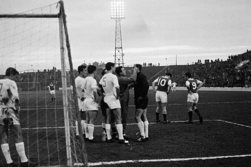 Hibs faced Valencia twice in quick succession in the Fairs Cup in the Sixties. They had already lost 5-0 in Spain in the first leg of the 1962/63 quarter-final, but won the return leg 2-1.