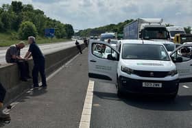 M18 motorway closed in both directions at Doncaster due to concerns for safety.
