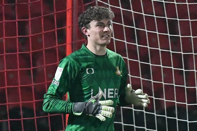 Louis Jones made his league debut against Portsmouth.