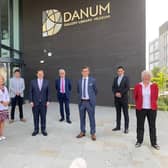 Secretary of State for Housing, Communities and Local Government Robert Jenrick (fourth from left) with MPs Ed Miliband, Rosie Winterton and Nick Fletcher, mayor Ros Jones and other senior figures